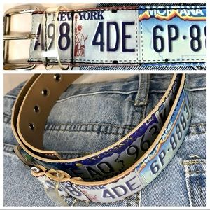 License plate belt. Super Unique 36-40” waist/hips